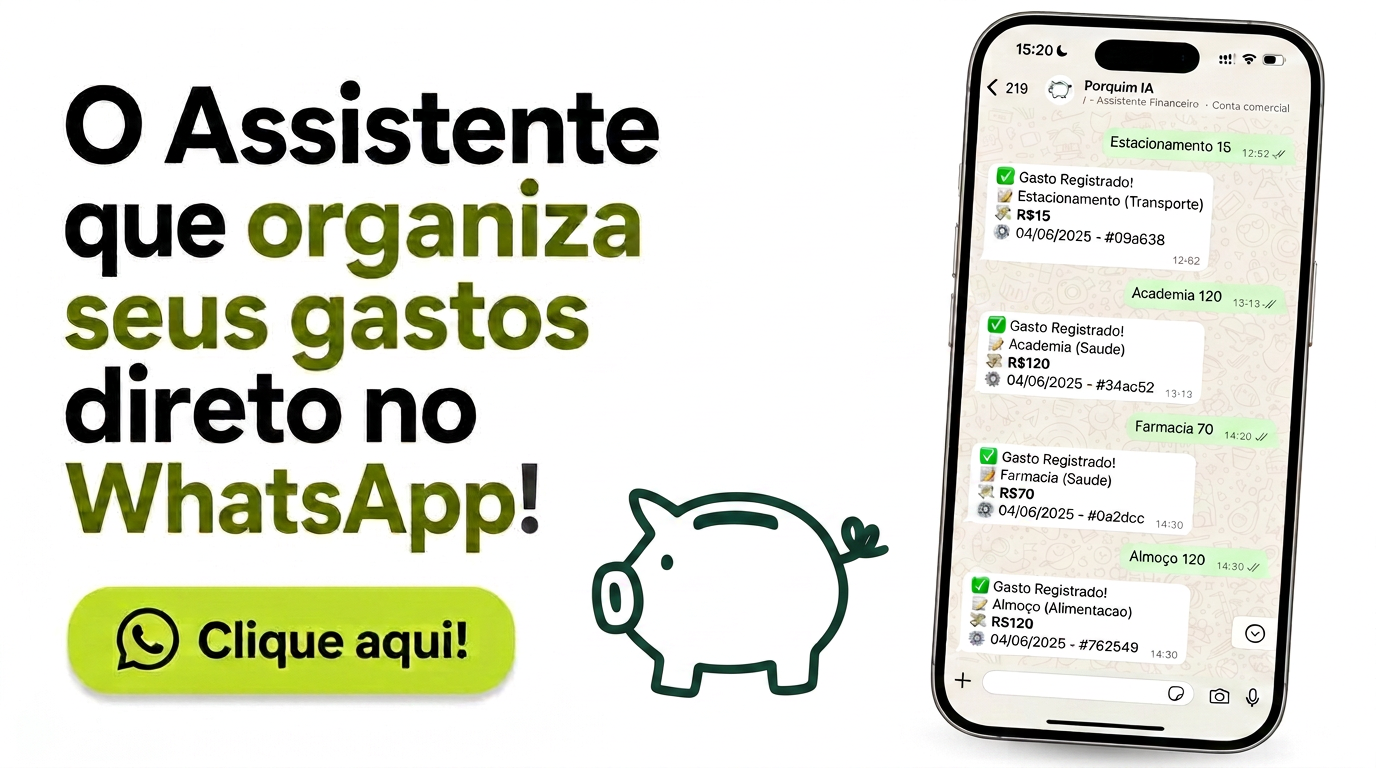 O Assistente que organiza seus gastos direto no WhatsApp